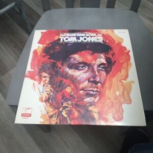 Source Unknown Tom Jones Vinyl Record Red Orange Artwork